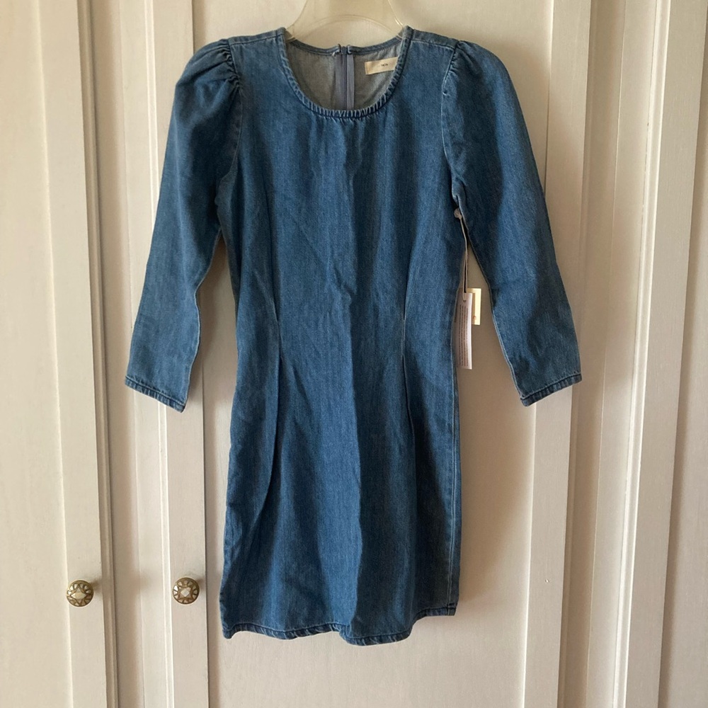 NWT Tgla Blue Denim Dress